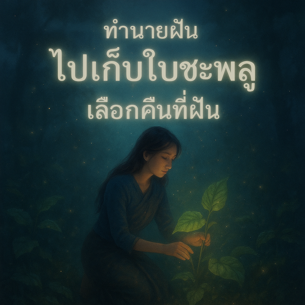 ทำนายฝัน ไปเก็บใบชะพลูเลือกคืนที่ฝัน